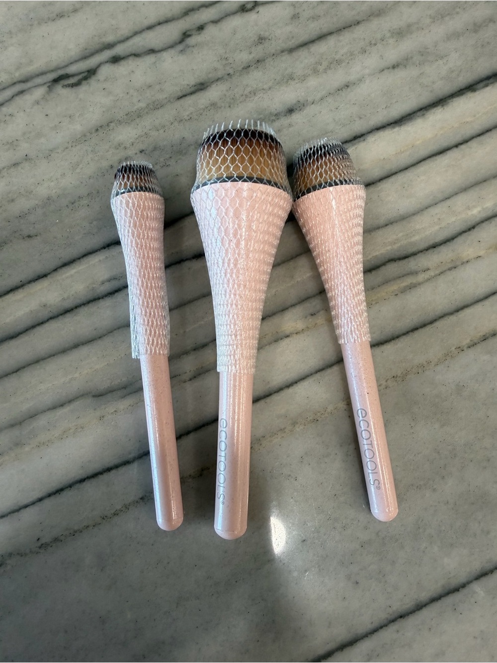 ecotools Light Pink Face Brush Set - 3 Piece